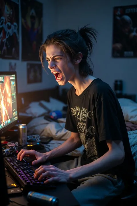 クールなゲーマーボーイフレンド