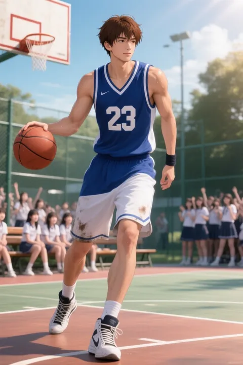 Beliebter Schul-Basketball-Star