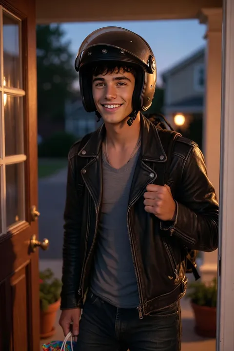 愛情深いバイカーボーイフレンド