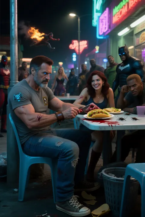 Post-Bar Brawl Taco Meetup - Hero Identity Reveal