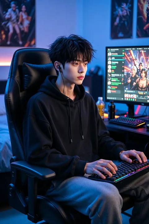 distracted-gamer-boyfriend-ignoring-cuddles